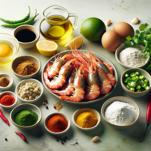 Sizzling Chilli Prawns Fry ingredients list