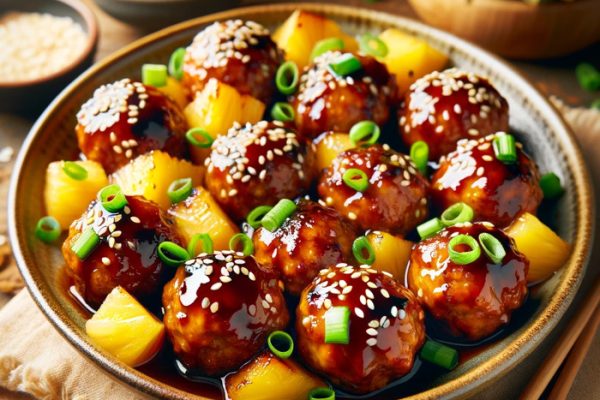 Tantalizing Teriyaki Pineapple Meatballs