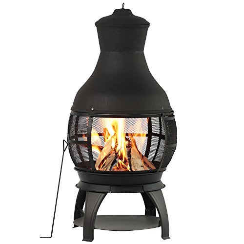 BALI OUTDOORS Wood Burning Fire Pits Chimenea Outdoor...