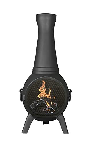 The Blue Rooster Prairie Fire Chiminea Outdoor Cast...