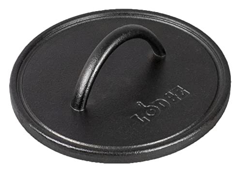 Lodge Pre-Seasoned Round Cast Iron Press - 8 Inch