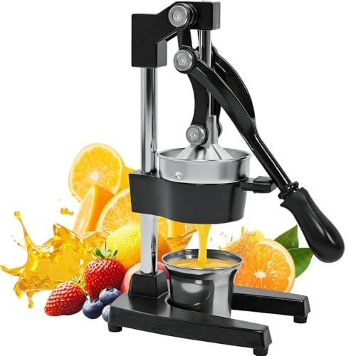HLILBTE Cast Iron Citrus Juicer | Extra Large Commercial...