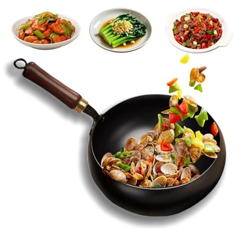 Jinswhdre Cast Iron Skillet, 2026 Uncoated Thick 26cm...
