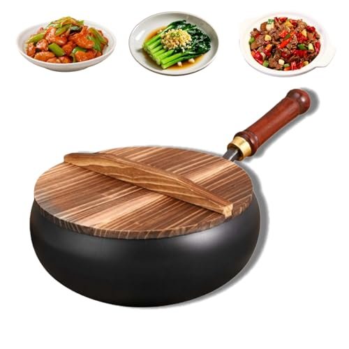 Jinswhdre Cast Iron Skillet, 2026 Uncoated Thick Iron Pot