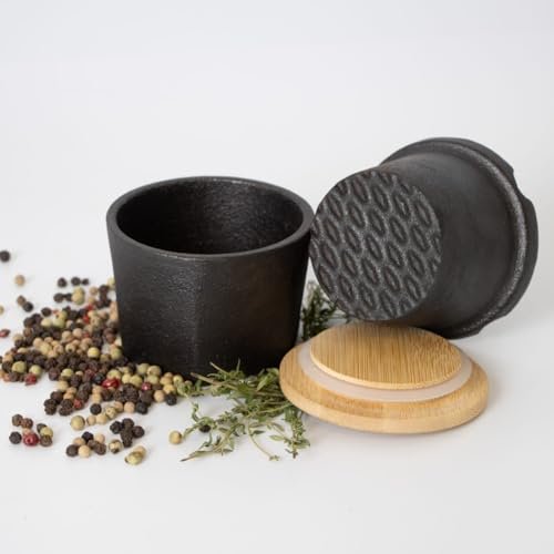 Lehman's Cast Iron Spice Grinder 3-Piece Set, Manual Mill