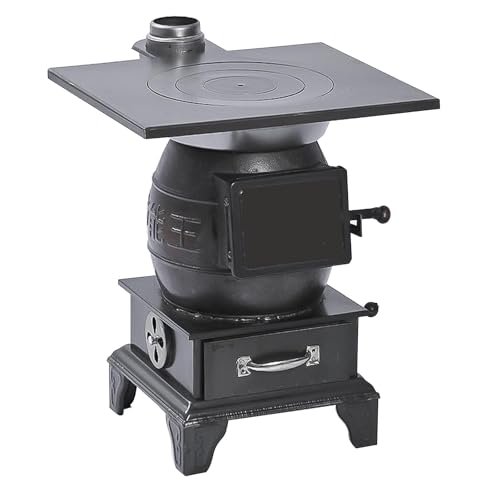 Pddolw Indoor Wood-Burning Heating Stove - Thickened Cast...