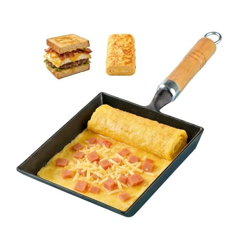 Cast Iron Tamagoyaki Pan, Japanese Egg Omelette Frying Pan