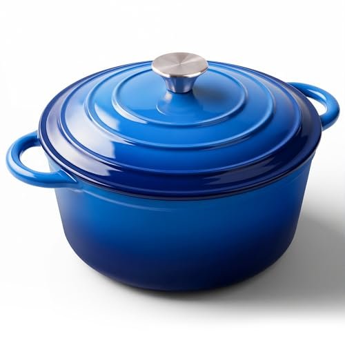 Miereirl 6 Quart Enameled Dutch Oven Pot with Lid