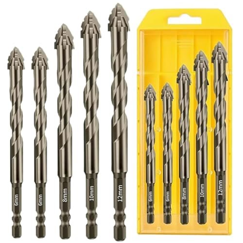5 Piece 4 Tooth Drill Bit High Strength Eccentric Set
