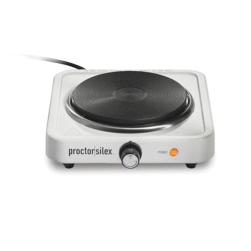 Proctor Silex Portable Electric Stove, Cast Iron Single...