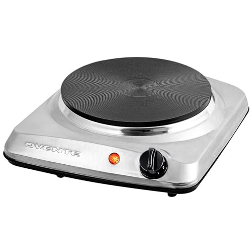 OVENTE Electric Countertop Single Burner, 1000W Cooktop,...