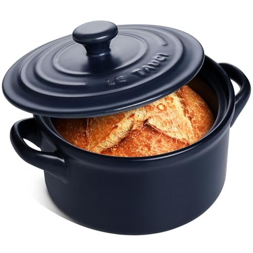 LE TAUCI 3 Quart Ceramic Dutch Oven with Lid