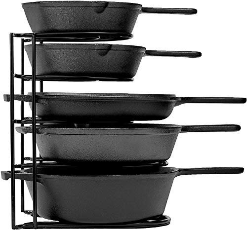 Cuisinel Heavy Duty Pots and Pans Organizer 5 Tier Rack