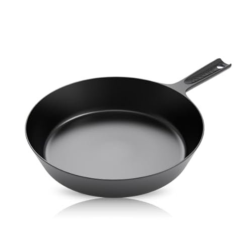 COOKLIFE 10 Inch Lightweight Pre-Seasoned Cast Iron Skillet...