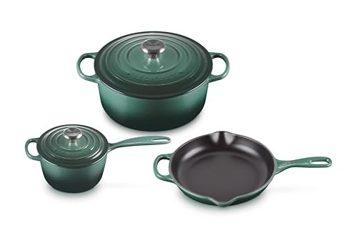 Le Creuset Enameled Cast Iron Signature Cookware 5-Piece...