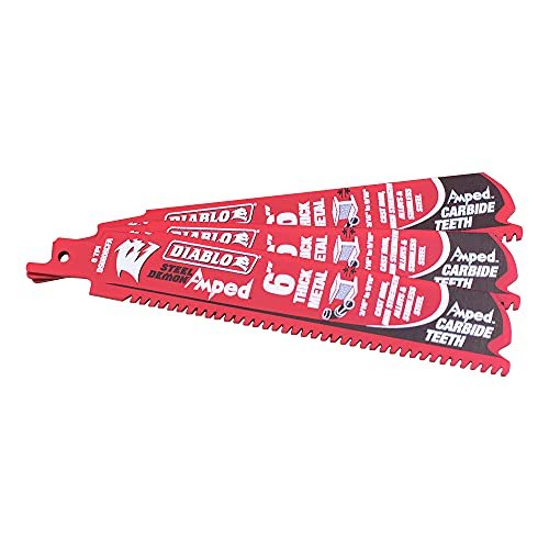 3 Pack 6 inch 8 TPI Diablo Steel Demon Blades