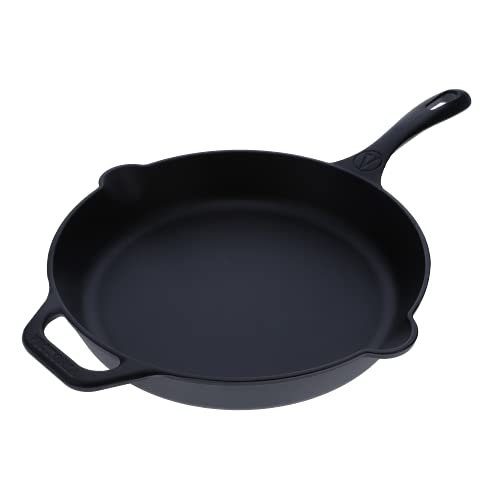 Victoria 12-Inch Cast Iron Skillet, Pre-Seasoned Cast-Iron...
