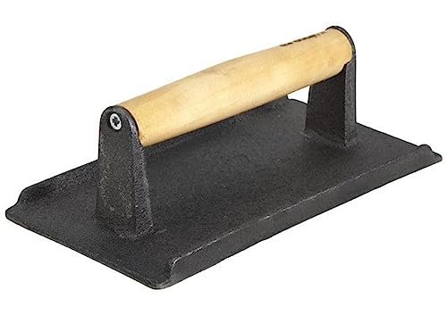 Winco Cast Iron Steak Weight, 4.25-Inch by 8.25-Inch,Black,...