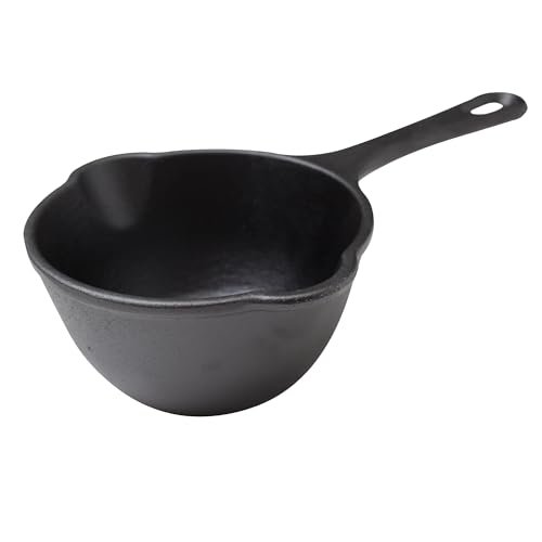 Victoria Cast Iron Saucepan, Cast Iron Melting Pot, 2QT