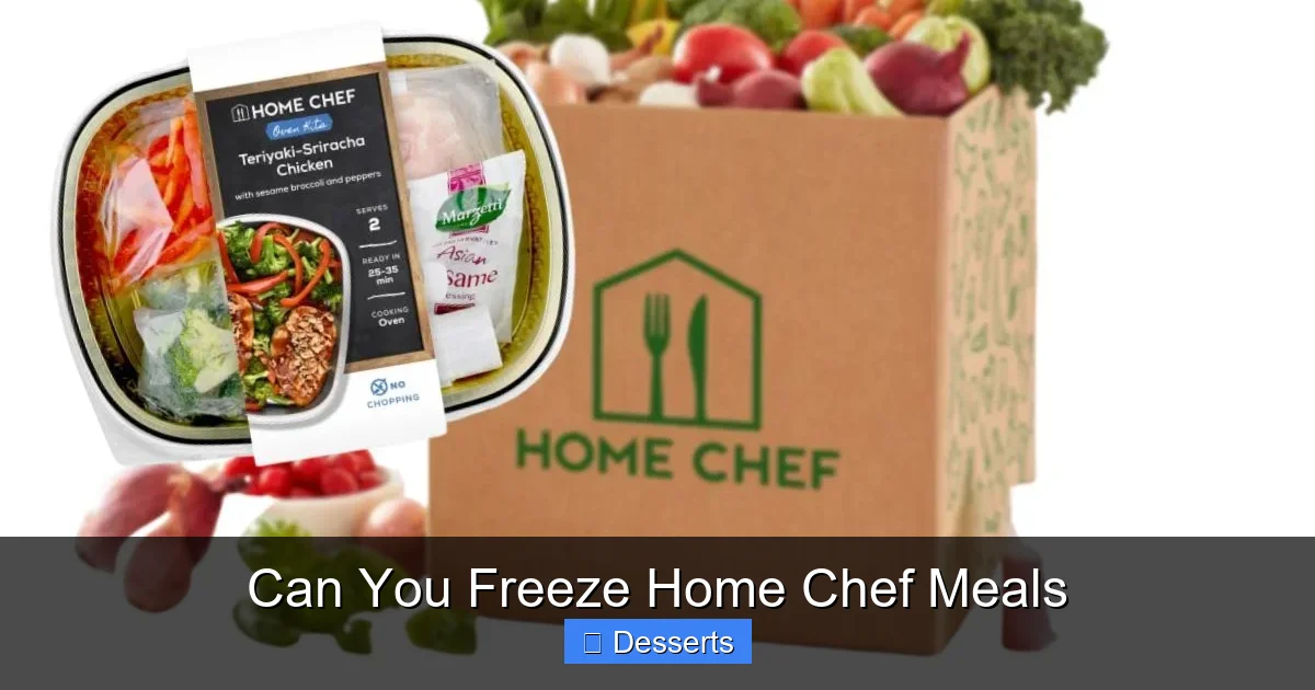 Can You Freeze Home Chef Meals