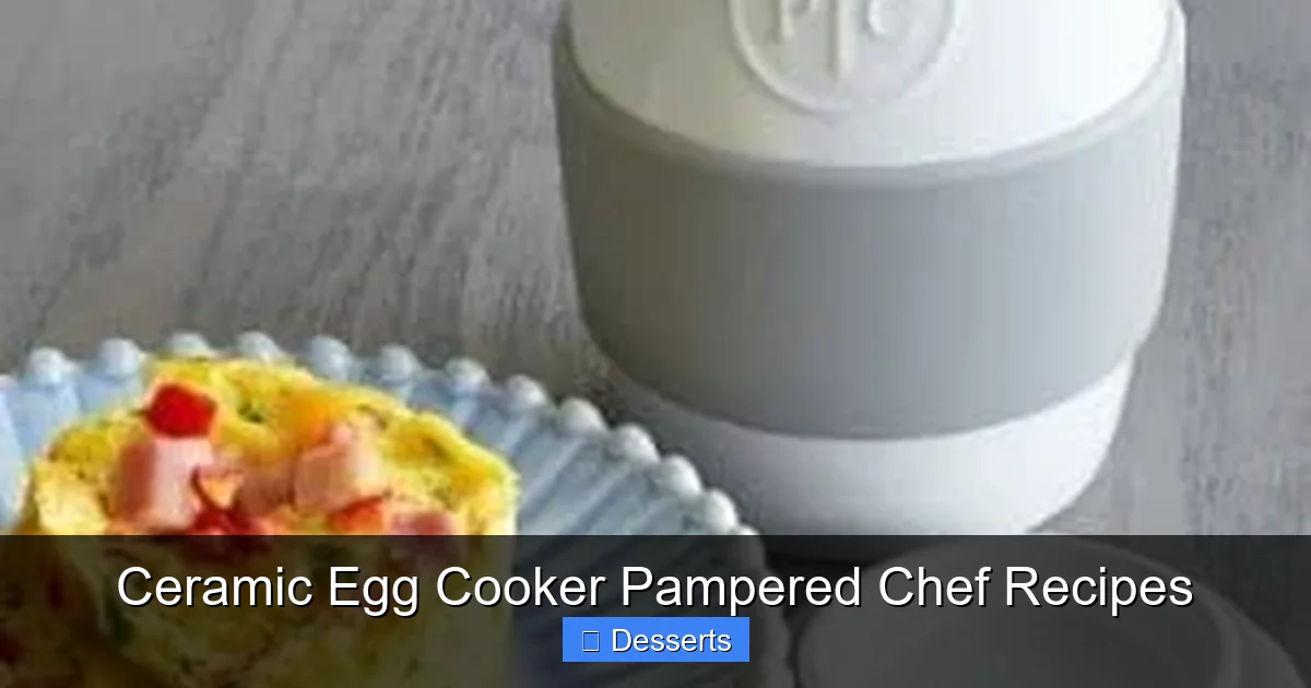 Ceramic Egg Cooker Pampered Chef Recipes