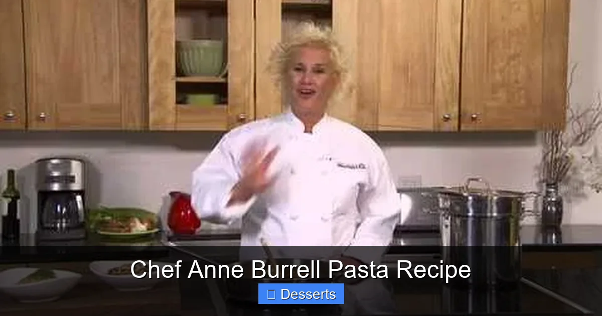 Chef Anne Burrell Pasta Recipe