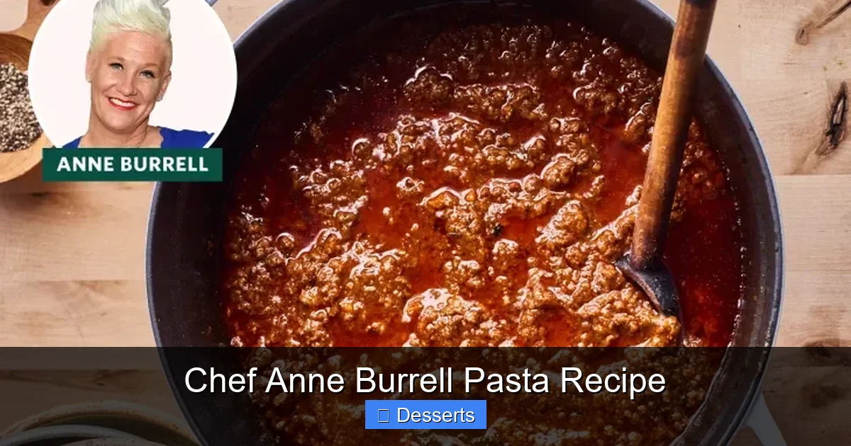 Chef Anne Burrell Pasta Recipe