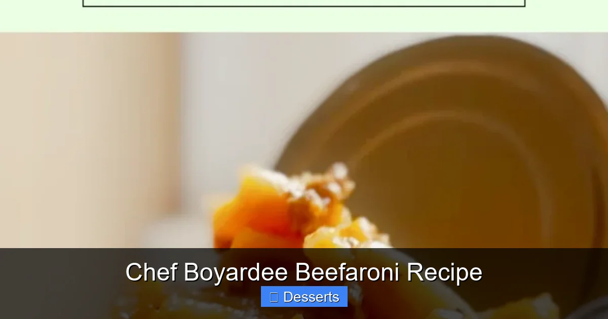 Chef Boyardee Beefaroni Recipe