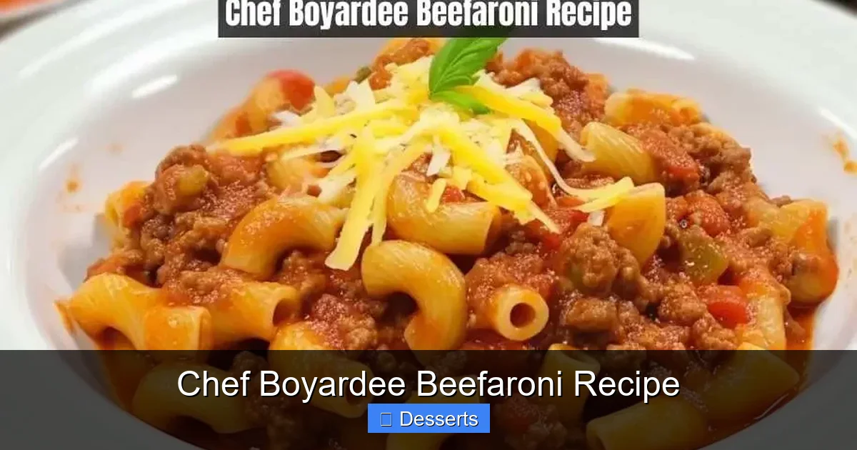 Chef Boyardee Beefaroni Recipe