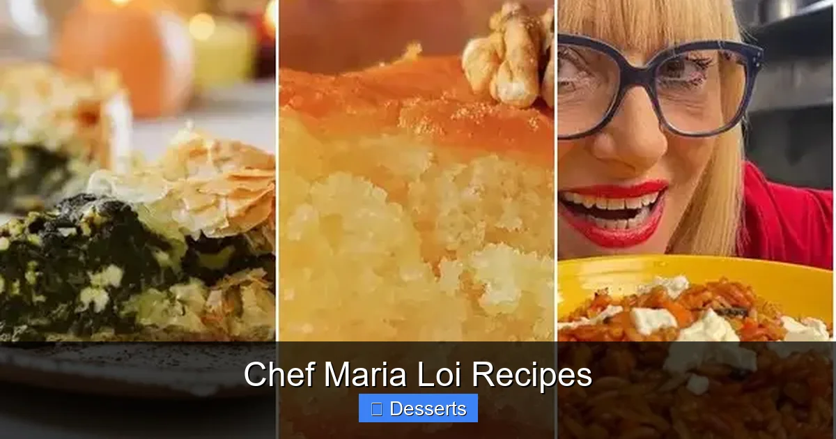 Chef Maria Loi Recipes
