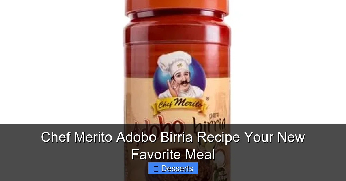 Chef Merito Adobo Birria Recipe Your New Favorite Meal