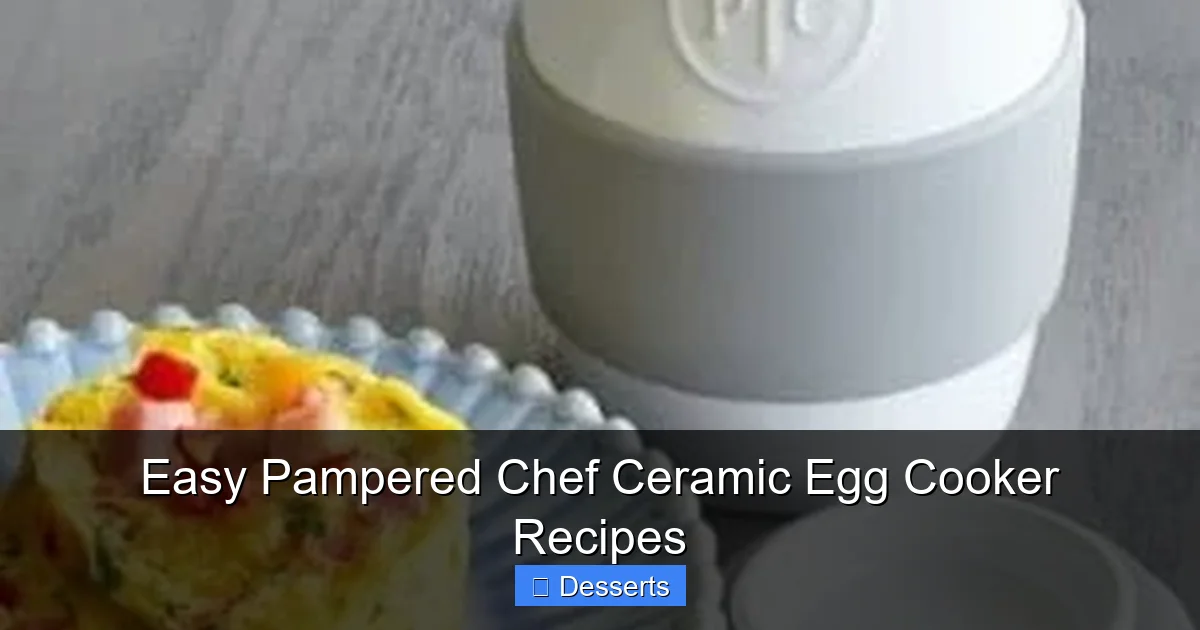 Easy Pampered Chef Ceramic Egg Cooker Recipes