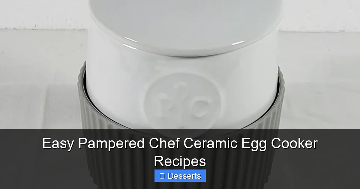 Easy Pampered Chef Ceramic Egg Cooker Recipes