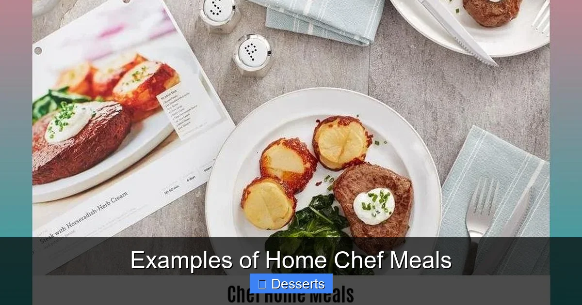 Examples of Home Chef Meals