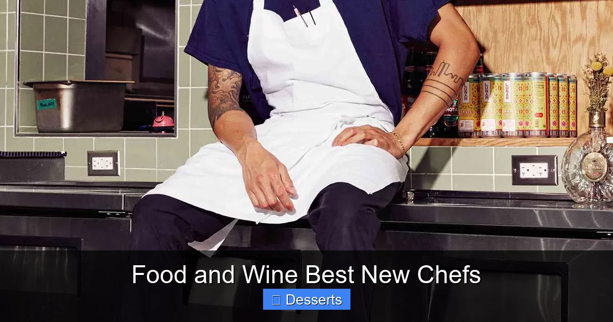 Food and Wine Best New Chefs