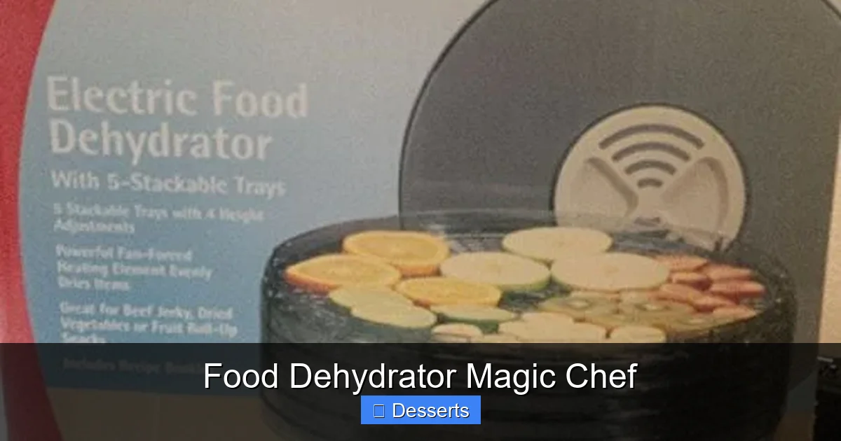 Food Dehydrator Magic Chef