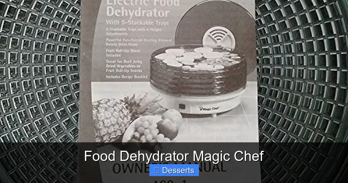 Food Dehydrator Magic Chef