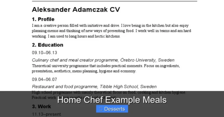 Home Chef Example Meals