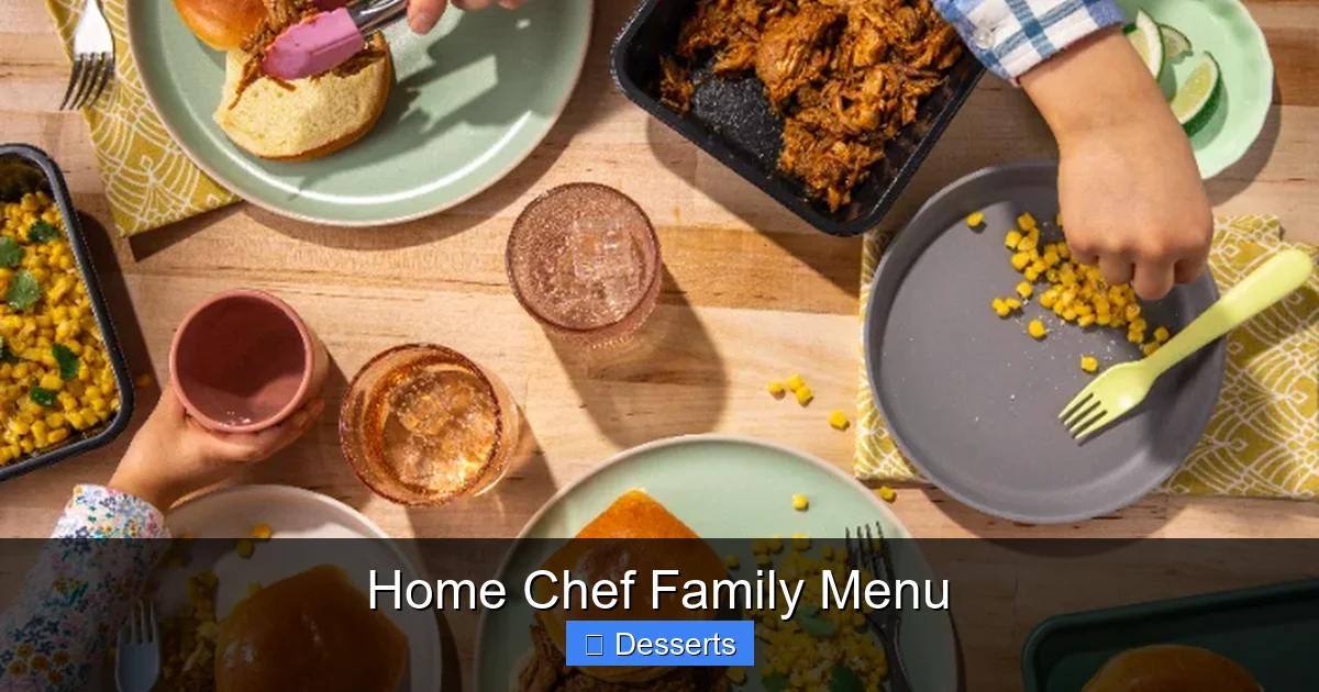 Home Chef Family Menu
