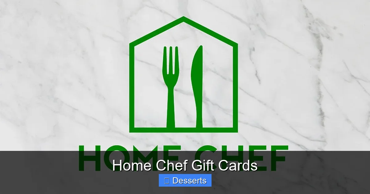 Home Chef Gift Cards