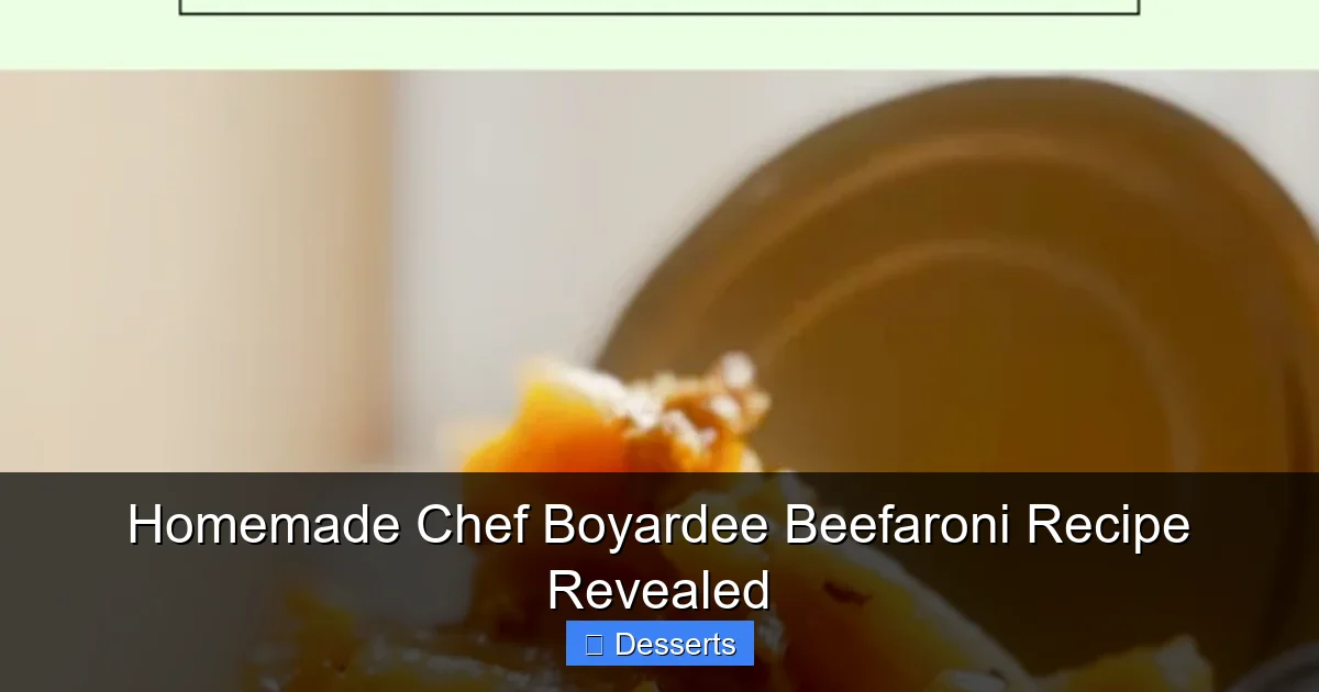 Homemade Chef Boyardee Beefaroni Recipe Revealed