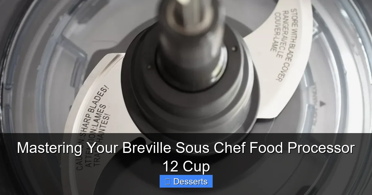 Mastering Your Breville Sous Chef Food Processor 12 Cup