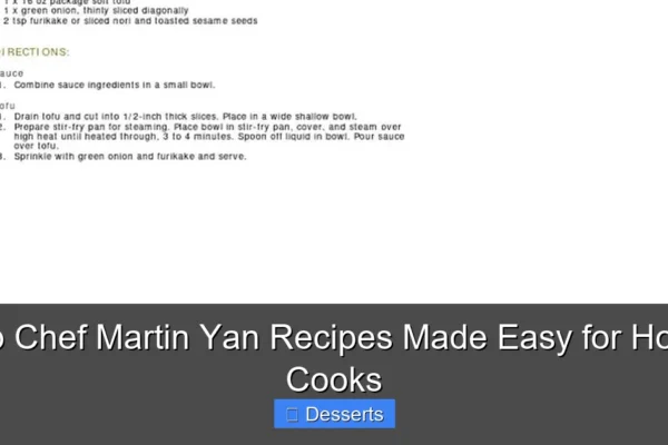 Top Chef Martin Yan Recipes Made Easy for Home Cooks