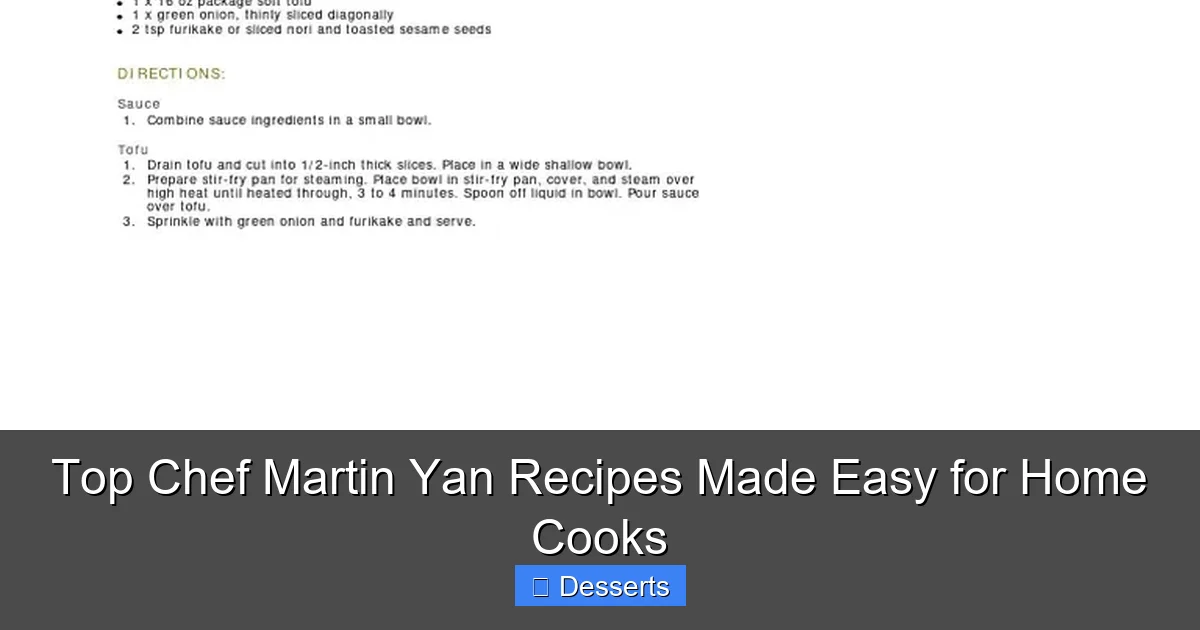 Top Chef Martin Yan Recipes Made Easy for Home Cooks