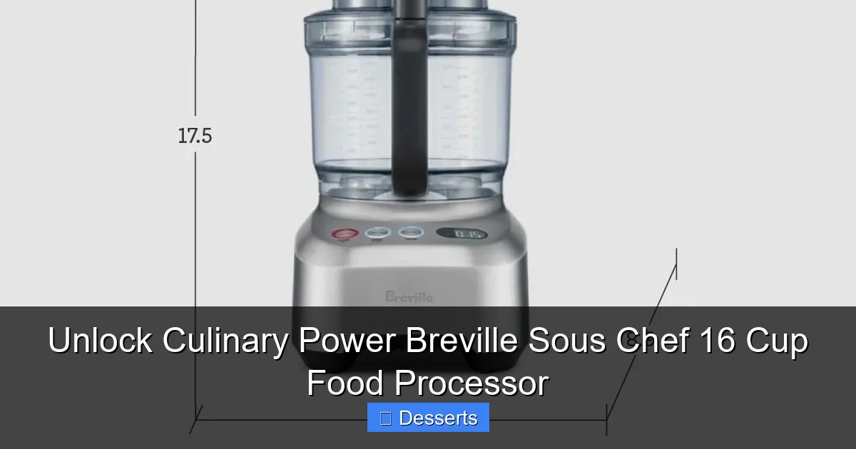 Unlock Culinary Power Breville Sous Chef 16 Cup Food Processor