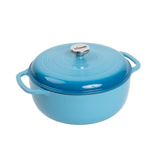 Lodge Essential Enamel Cast Iron Dutch Oven in Cornflower...