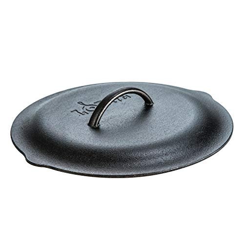Lodge 12 Inch Cast Iron Lid. Classic Cover with Handle.