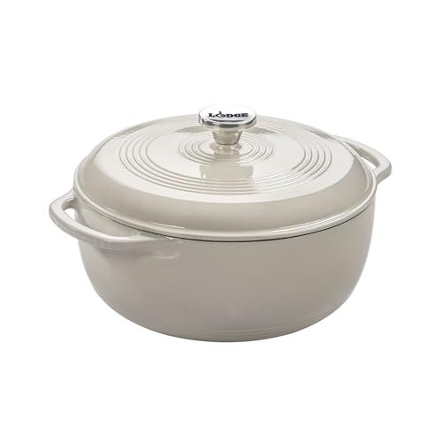 Lodge Essential Enamel Cast Iron Dutch Oven for Versatile...