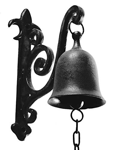 DECONOOR Vintage Cast Iron Dinner Bell as Outdoor or Indoor