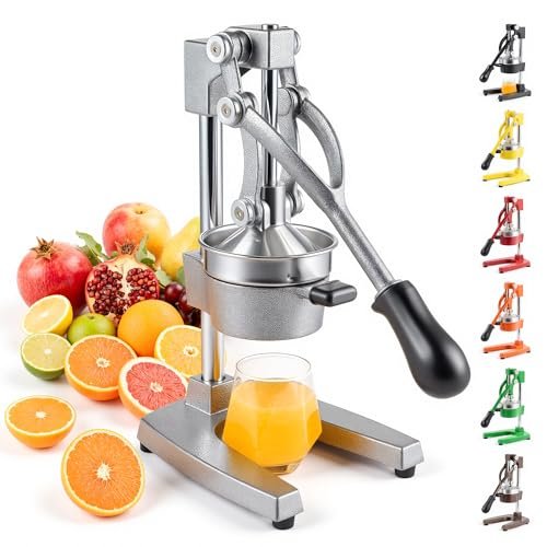 CO-Z Manual Citrus Juicer, Commercial Grade Cast Iron Press